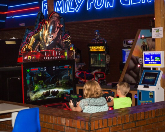 A variety of arcade games are available at Holder Family Fun Center.