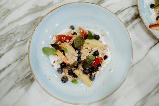 Texas Peaches and Berries with State of Grace Granola