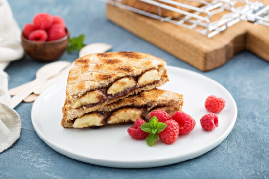 Grilled Peanut Butter and Banana Sandwich