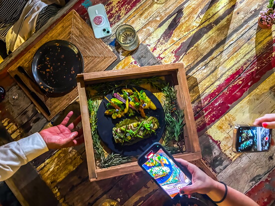 Who's got a camera? The cuisine at Kahal dazzles.