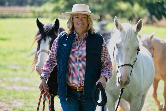 Patti with Pearl Snap and Finley