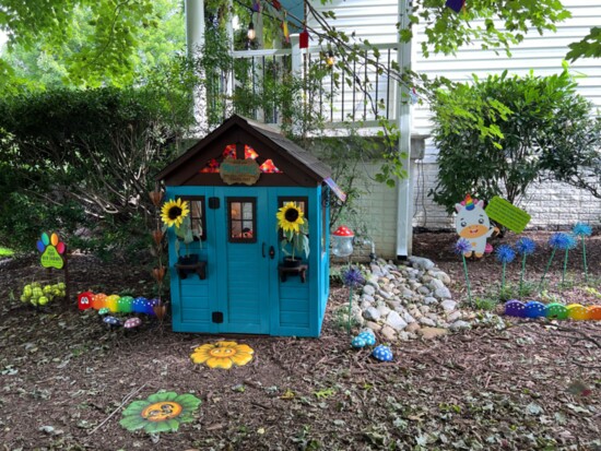 A playhouse for children, and "dog library" of pet toys—The Kindness Rocks Project (Va.) has it all. Credit: The Kindness Rocks Project (Va.)