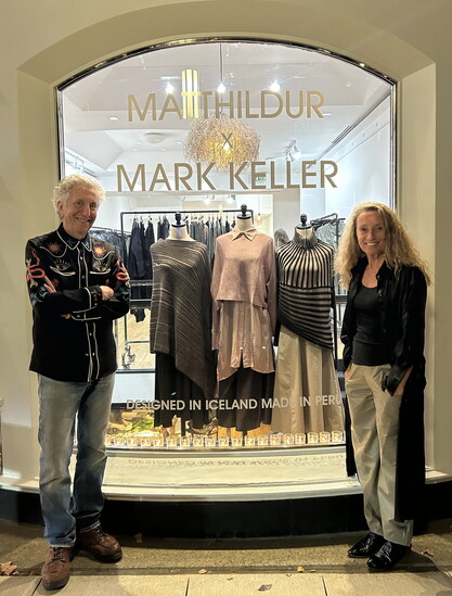 Mark Keller with Matthildur Halldorsdottir.