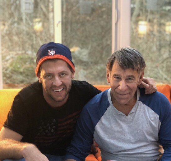 Levine alongside Stephen Schwartz. Photo courtesy of A.C.T. of CT