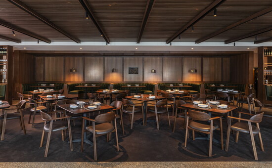 A darker, more intimate atmosphere in their Memorial location.  Photo Credit: Julie Soefer.