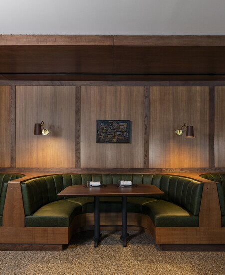 Bar Bludorn in Memorial has an intimate booth for home inspiration.  Photo Credit: Julie Soefer.