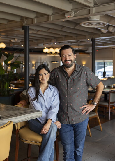 Aaron and Victoria Bludorn, owners of Bar Bludorn in Memorial area and Bludorn in downtown Houston. Photo Credit: Julie Soefer.