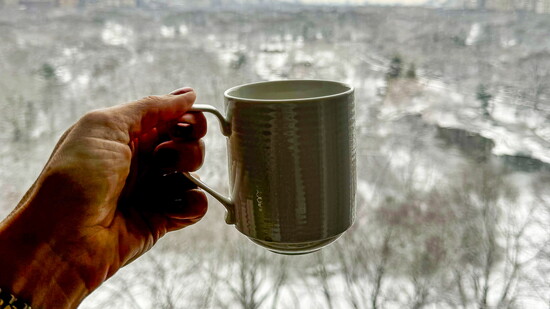"Having our morning coffee with that view is amazing and always quick walk to Bergdorf's to check out the windows," says Colleen.