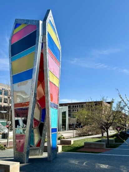 SAIL by Owens + Crawley marks a spot in Carmel along the Monon Trail. Photo by Amy Adams