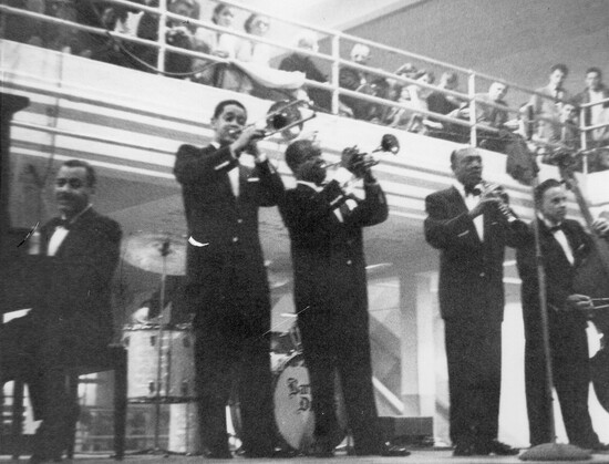 Louis Armstrong and band at Chilhowee Parks, 1957 (Martin Lang/KHP)
