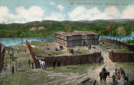 Knoxville Blockhouse representation, circa 1793. (KHP)