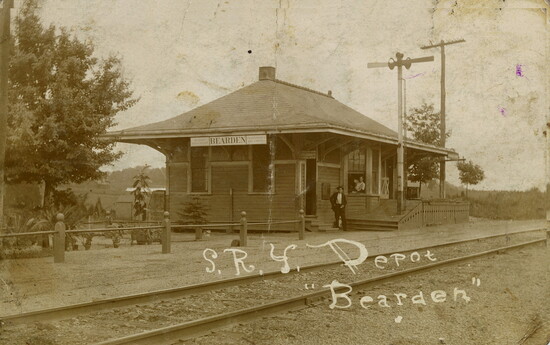 Historic Photo of Bearden Train Station, circa 1908