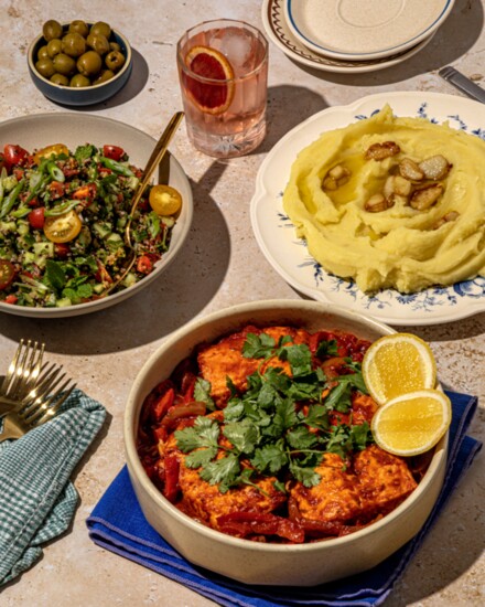 Mediteranean-inspired, kosher-friendly meal