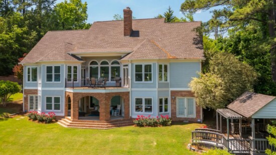 "Lake Therapy" has a gazebo on the lake, flat lot and an easy walk to the water.