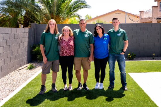 L to R: Tyler Noyes, Leslie Noyes, Eric Noyes Alexis Skow, Brody Skow