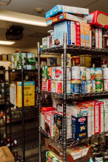 Surplus items are donated to the school food pantry, which is always in need of donations.