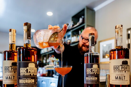 Bob Peters pours a Doc’s Fall Remedy drink available now at Chief's in NoDa 
