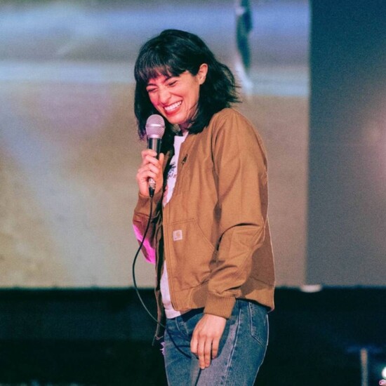 Melissa Villaseñor at the Helium Comedy Club