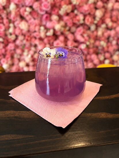 Lavender Pea Flower Lemonade
