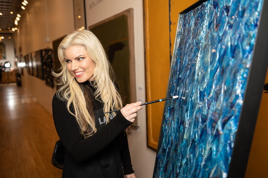 Lacey Champagne is an artist as well as co-owner of Layor Art. 