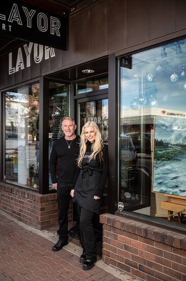 Paul and Lacey Champagne, co-owners of Layor Art in downtown Bend. 