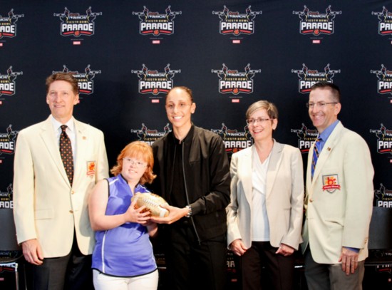 Diana Taurasi during the Grand Marshal reveal.
