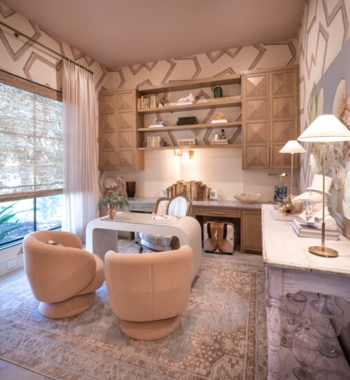 Interior designer Teri Pugh created this home office for an ASID Gulf Coast chapter Show House.  Photo courtesy of Teri Pugh
