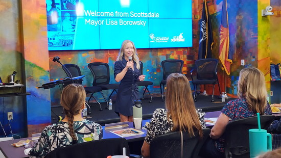 Scottsdale Mayor Lisa Borowsky on City Government Day.