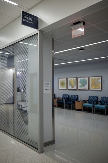 Inside UVA Health Orthopaedic Center. Photo Credit: Cece Rooney