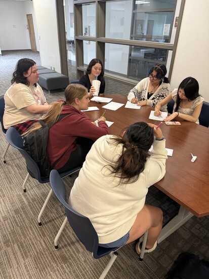 During Den (mentorship time), all grade levels wrote letters to their future selves to open their senior year.