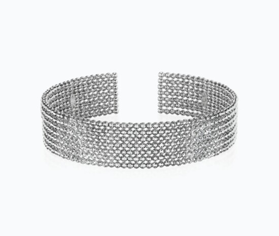 Platinum Born: multi-row “Limitless” cuff bracelet