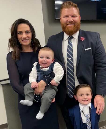 The Cillessen Family- Heath, Ashleigh and their two sons.