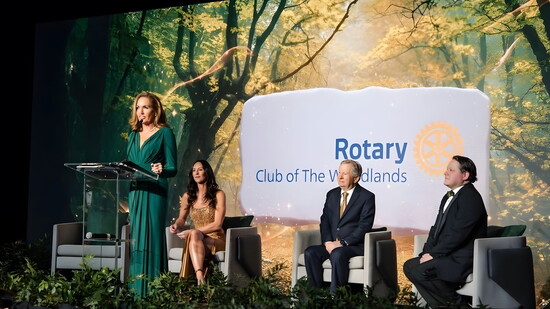 The Rotary Club of The Woodlands donated $13,000 to Yes to Youth for an important lighting project.