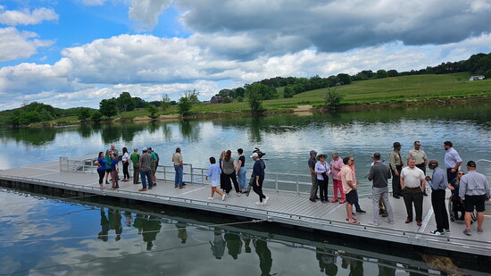 Crowd during opening day of the launch