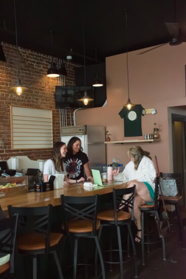 (L-R) Owner Elle Nelson, bartender and mocktail menu creator Karlee Mayers, and bar manager Natasha Orsi