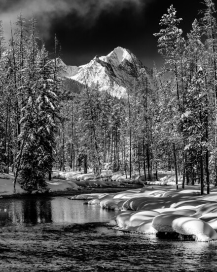 Redfish Lake Creek Winter