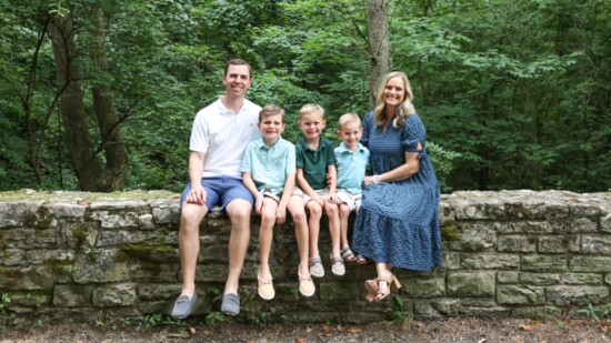 Sydney Bridenstine (far right) and her family on a visit to Edwin Warner Park.