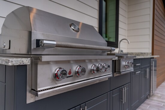 Sleek grilling station for a delicious meal!