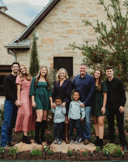  Richie and CeCe Ray with Ryker, Roman, Rylie and Hogan Reeves, Reagan, Reese and Brock Fulford. 