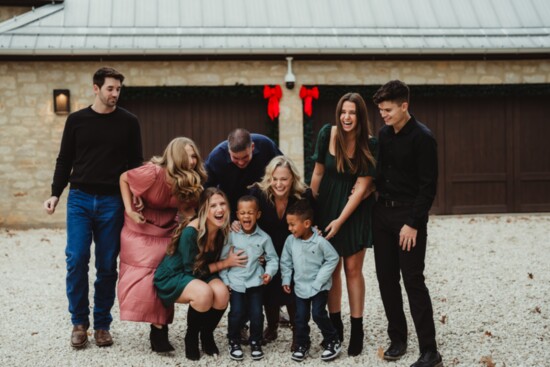  Richie and CeCe Ray with Ryker, Roman, Rylie and Hogan Reeves, Reagan, Reese and Brock Fulford. an surrounded by love.