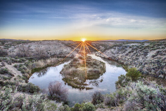 Anna River - Summer Lake area of Oregon. 