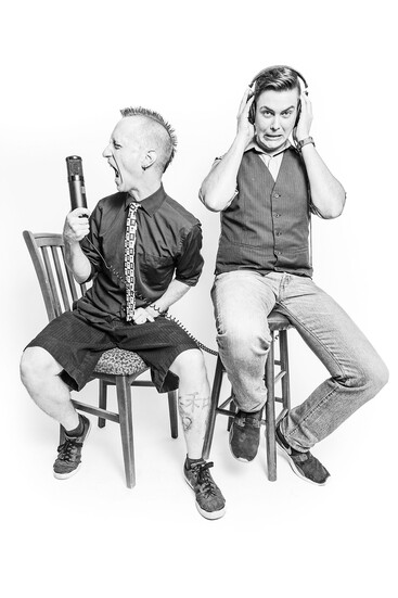 (l to r) Musical duo Matthew Fletcher and Scott Baber.