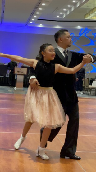 Gabriel Dancing with his Daughter Katja