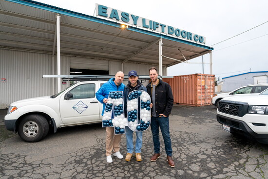 Kevin (left), son Elisha, and nephew Josh Burbridge