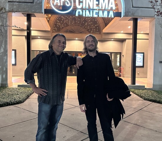 Kevin Ford with American film director, producer and screenwriter Richard Linklater (Photo by Brent Hanley)