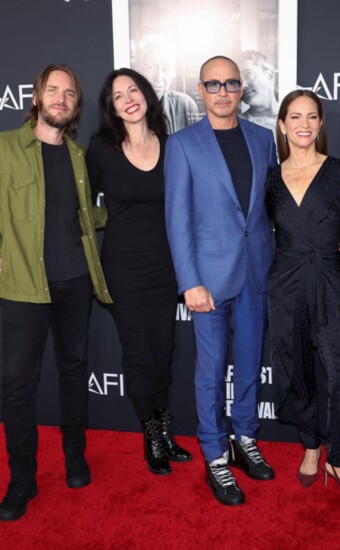 Kevin and Emily Ford with Robert and Susan Downey at the 2022 American Film Insitute Fest (Photo courtesy of Alamy)