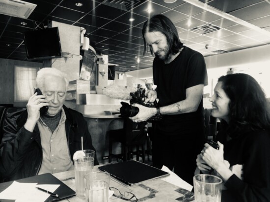 Kevin and Emily Ford with Robert Downey Sr. (Photo by Chris Smith)