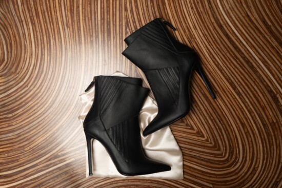 Rear Zipper High Heel Ankle Boot $438.00