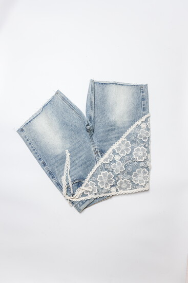 Elsie Denim Bermuda Shorts — Crafted from classic light-wash denim with a perfectly lived-in fade