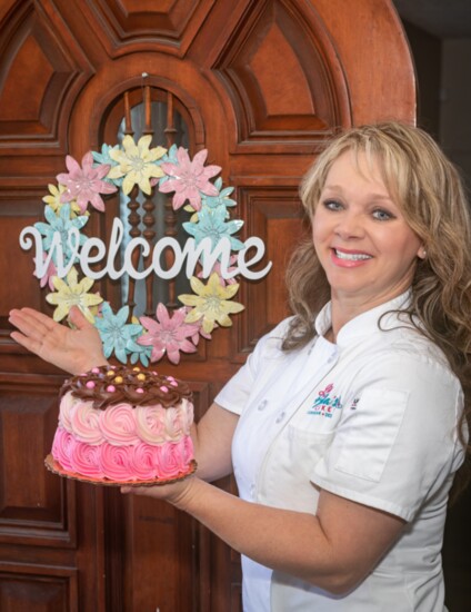 Lili Bella's owner Jennifer Ramos welcomes guests to her bakery.